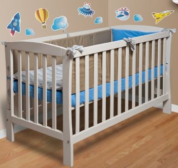 Patuturi lemn 120 x 60 cm cu sertar - Patut cu sertar Mos Ene din lemn natural - Mesterel
