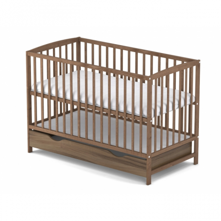 Patuturi lemn 120 x 60 cm cu sertar - Patut cu sertar VESSANTI ARES - Maro
