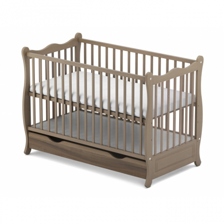 Patuturi lemn 120 x 60 cm cu sertar - Patut cu sertar VESSANTI SOPHIE - Maro