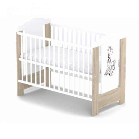 Patuturi lemn 120 x 60 cm fara sertar - Patut fara sertar VESSANTI ELLA - Stejar cu alb