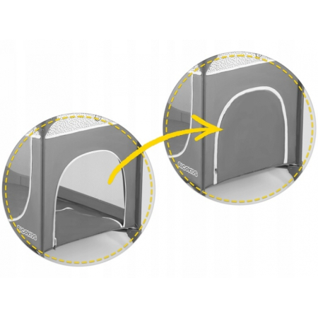 Patut pliabil 125 x 65 x 78 cm Ricokids RK-241 - Gri [3]