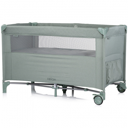 Patut pliabil Chipolino Relax linen cu laterala culisanta [2]