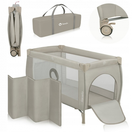 Patut pliant cu doua nivele Stefi Plus 120x60 cm Lionelo [2]