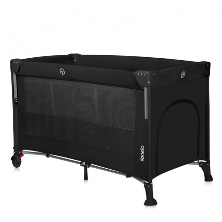 Patut pliant multifunctional Lionelo Ellen cu laterala culisanta pana la 15 kg 120x60 cm [4]