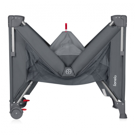 Patut pliant multifunctional Lionelo Ellen cu laterala culisanta pana la 15 kg 120x60 cm [10]