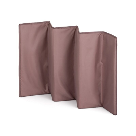 Patut pliant, Petite&Mars, Nyja, 120 x 60 cm, Cu roti, Functie de tarc, Pliere compacta, Include geanta de transport, Intrare laterala cu fermoar, Pereti din plasa, Pana la 15 kg, 0-30 luni, Mocha [7]