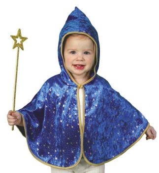 Costum carnaval copii - Pelerina pentru deghizare Micul Magician 92 cm - Fries
