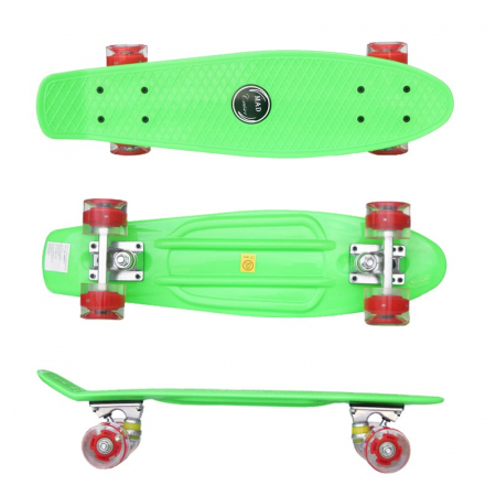 Penny board Mad Cruiser cu roti LED ABEC 7-verde [2]