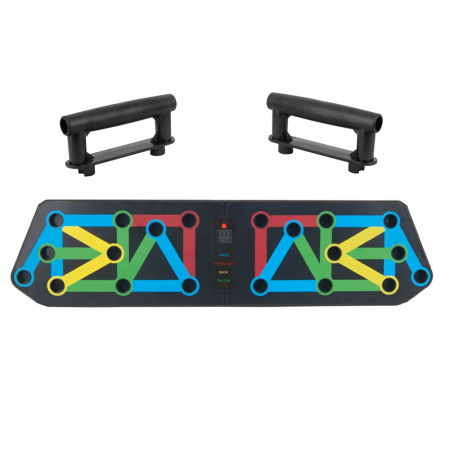 Alte Sporturi - Placa cu manere pentru flotari si cronometru Sportmann Strong Plus