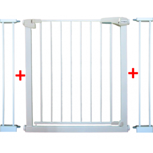 Porti de siguranta - Poarta de siguranta din metal 79-105 cm R-Sport S2 - Alb