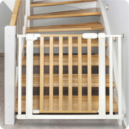 Poarta siguranta 74 - 105 cm Nukido 718500 - Metal + Lemn [2]