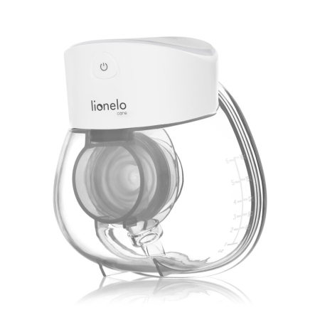 Pompe san electrice - Pompa de san, Lionelo, Fidi Free Lumi, Portabila, cu accesorii, Hands-free, 9 functii de masaj, Functie iluminare pentru noapte, Fara BPA, Autonomie 3 h, Capacitate 180 ml, Alb