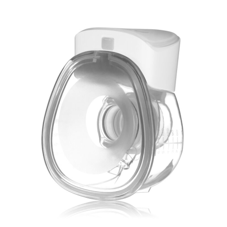 Pompa de san, Lionelo, Fidi Free Lumi, Portabila, cu accesorii, Hands-free, 9 functii de masaj, Functie iluminare pentru noapte, Fara BPA, Autonomie 3 h, Capacitate 180 ml, Alb [3]