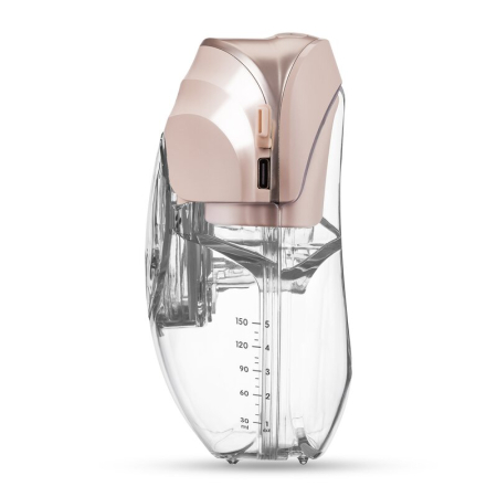 Pompa de san, Lionelo, Fidi Free Slim Duo, Portabila, cu accesorii, Hands-free, Trifazata, Panou control, Autonomie pana la 3 h, 9 functii de masaj, Silentioasa- 40 db, Capacitate 150 ml, Roz [9]