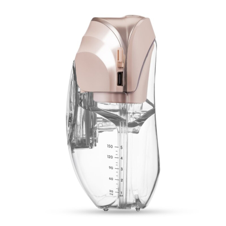 Pompa de san, Lionelo, Fidi Free Slim, Portabila, cu accesorii, Hands-free, Trifazata, Panou control, Autonomie pana la 3 h, 9 functii de masaj, Silentioasa- 40 db, Capacitate 150 ml, Roz [4]