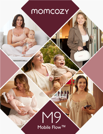 Pompa de san Momcozy Hands-free dubla M9 Red [8]