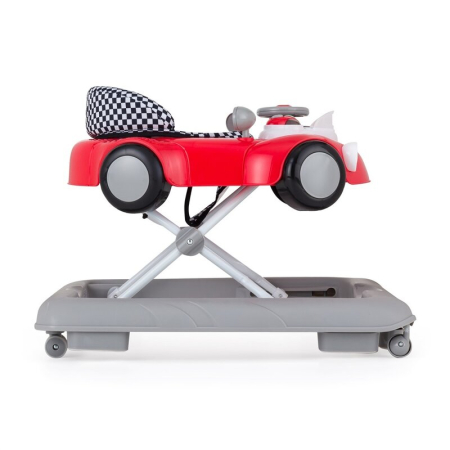 Premergator Feedo Pliabil cu inaltime reglabila in 3 pozitii, cu sistem de franare, Greutate maxima suportata 12 kg, 6 luni+, Red [4]