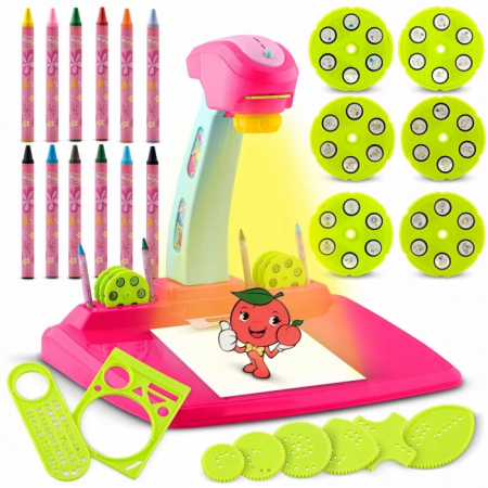 Proiector pentru desene cu accesorii incluse Ricokids 772000 - Roz [6]