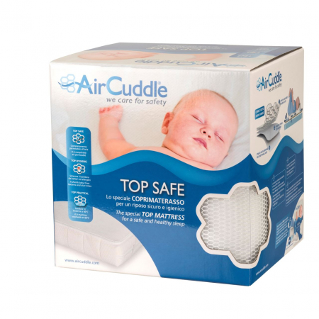 Protectii saltea - Protectie impermeabila antitranspiratie 3D pentru saltea 60x120 cm, AirCuddle TOP SAFE TS-120