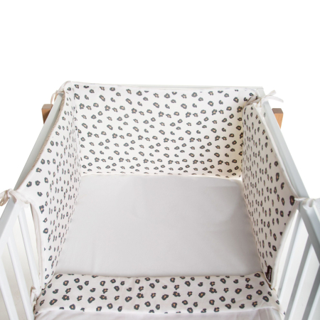 Protectie patut Childhome Jerse 35x170 cm, Leopard [2]