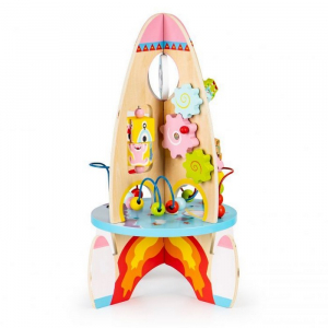 Racheta educationala din lemn 8 in 1 Ecotoys TL88037 [2]