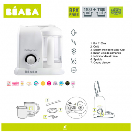 Robot Beaba Babycook Solo White/Silver [7]