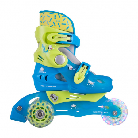 Role copii si adulti - Role Worker TriGo Skate LED-cu roti iluminate