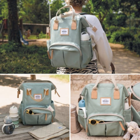 Rucsac de infasat Beaba Wellington Sage Green [4]