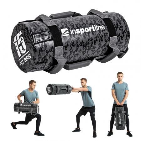 Bare - Discuri - Greutati - Sac Antrenament inSPORTline Fitbag Camu 15kg