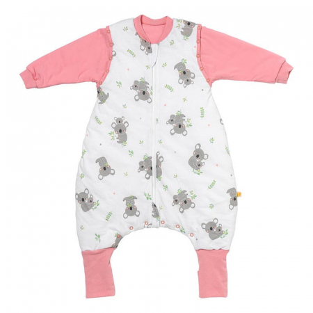 Sac de dormit 80 cm - Sac de dormit cu picioruse si maneca lunga detasabila Koala 80 cm + manseta 2.5 Tog - Slumbersac