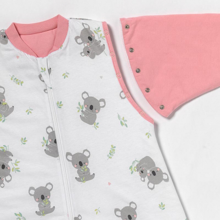 Sac de dormit cu picioruse si maneca lunga detasabila Koala bear 110 cm + manseta 2.5 Tog - Slumbersac [7]