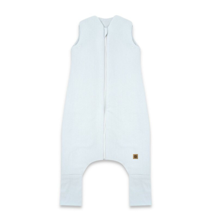 Sac de dormit 90 cm - Sac de dormit, MimiNu, Premium, cu picioruse, De iarna, din bumbac, cu fermoar, 1 - 2.5 ani, S, Soft Blue