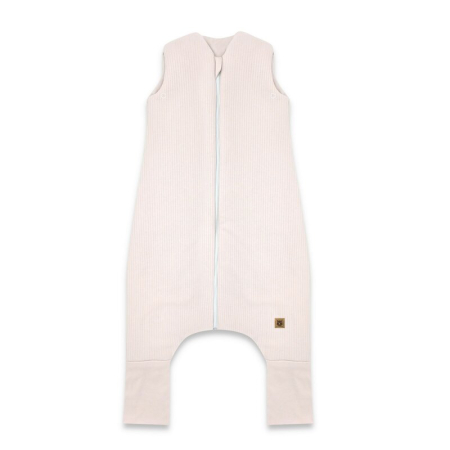 Sac de dormit 90 cm - Sac de dormit, MimiNu, Premium, cu picioruse, De iarna, din bumbac, cu fermoar, 1 - 2.5 ani, S, Soft Powder Pink