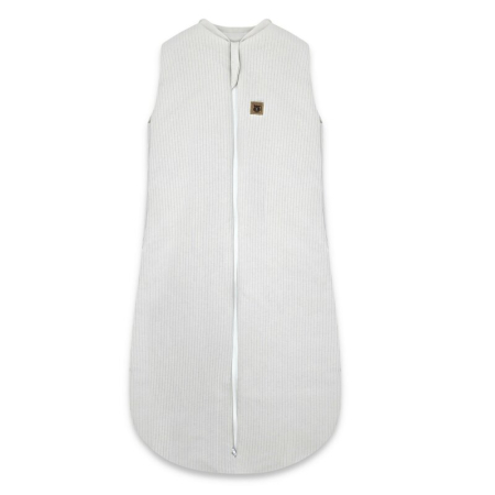 Sac de dormit 80 cm - Sac de dormit, MimiNu, Premium, din bumbac interlock, cu fermoar, 3 - 12 luni, 2.5 Tog, Soft Grey