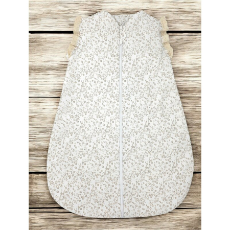 Sac de dormit, MimiNu, Premium, pentru bebelusi, De iarna, din bumbac, cu dantela si volan, 70 cm, 2.5 Tog, Meadow [1]