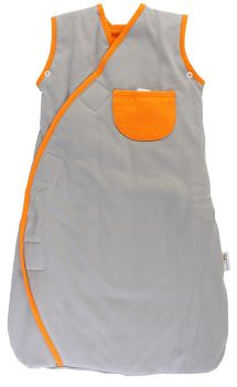 Sac de dormit 60 cm - Sac de dormit multifunctional Grey Orange Zoo Animal Travel 0-3 luni 2.5 Tog - Slumbersac