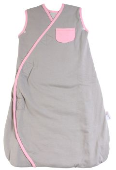Sac de dormit 90 cm - Sac de dormit multifunctional Grey Pink Elephant Travel 6-18 luni 2.5 Tog - Slumbersac