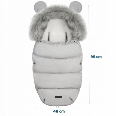 Sac de dormit Ricokids 95 x 48 cm Ricokids Elmi 720002 - Gri deschis [6]