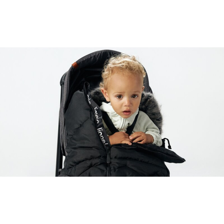 Sac de iarna, Lionelo, Frode, pentru carucior, 90x45 cm, Impermeabil, Universal, Negru [18]