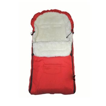 Saci si invelitoare - Sac de iarna pentru carucior cu interior din lana pentru 0-3 ani rosu - Camicco