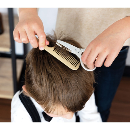 Salon coafura pentru copii Smoby Barber Shop, Barber and Cut negru [9]