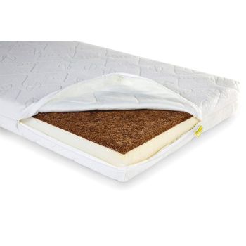 Saltele de la 140 x 70 cm - Saltea fibra de cocos Duo Kokos Natural Safe Sleeper 140x70x12 - Childhome