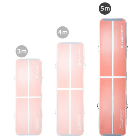 Saltea gonflabila gimnastica inSPORTline Airstunt 500 x 100 x 10 cm, Roz Coral [1]