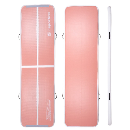 Saltea gonflabila gimnastica inSPORTline Airstunt 500 x 100 x 10 cm, Roz Coral [10]
