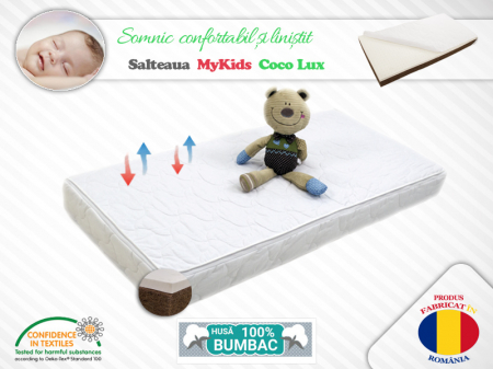 Saltele de la 140 x 70 cm - Saltea MyKids Coco Lux 140x70x08 (cm)