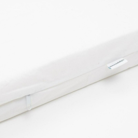 Saltea pentru patut, New Baby, Standard, 120x60x7 cm, cu Aloe Vera, Compozitie Spuma-Cocos, Hipoalergenica si antibacteriana, cu husa detasabila, Alb [2]