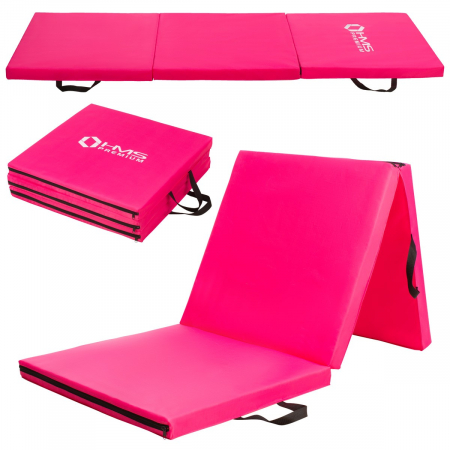 Saltele si Covoare sport Fitness sau Yoga - Saltea pliabila 1800x600 mm Roz, HMS Premium MGS02