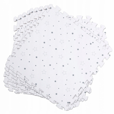 Salteluta de joaca 150 x 150 cm Ricokids 7496 - Gri cu stelute [4]