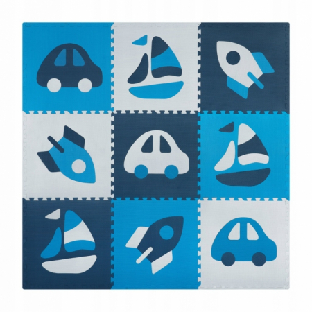 Covorase de joaca - Salteluta de joaca 180 X 180 cm Ricokids 7504 - Bleumarin