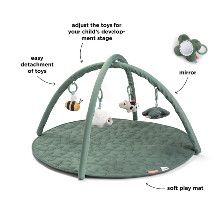 Salteluta de joaca cu activitati Done by Deer Tiny Farm Green [2]